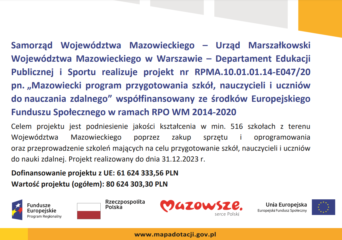 tekst tablicy z logotypami